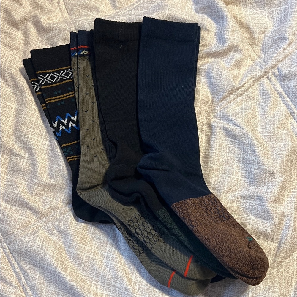 Bombas Men's Casual Socks - Black, Brown, Green, Blue